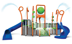 Waterplay curvy slide activity centres