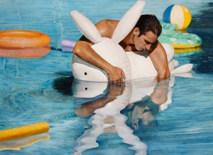 Archibald finalist Michael Zavros’s self-portrait titled Bad Dad 