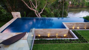 One of the estimated 20,000 pools built with an out-of-ground pool wall.. Image: Peter Glass and Associates