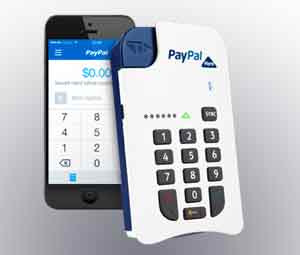 PayPal Here card reader and app.