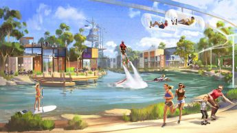 The $400 million active sports theme park is influenced by major global action sports projects in Dubai and elsewhere around the world