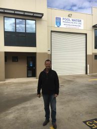 Ray Burgess outside the new Seven Hills facility