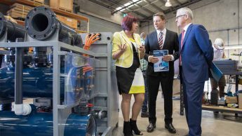 The Prime Minister of Australia Malcolm Turnbull visiting Australian Innovative Systems 