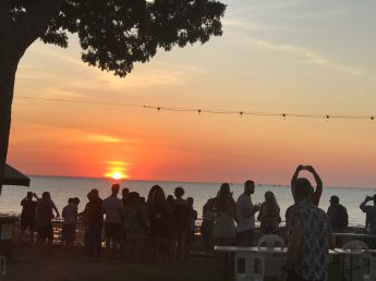 ASSA delegates enjoying the sunset over the Arafura Sea