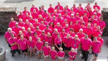 The Compass dealer network, all decked out in pink