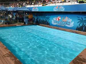 The swimming pool at the Gabba