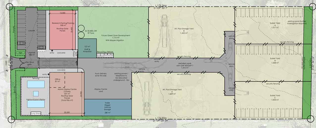 An 11,000m2 site just north of Auckland is set to become the largest swimming pool display centre in New Zealand.